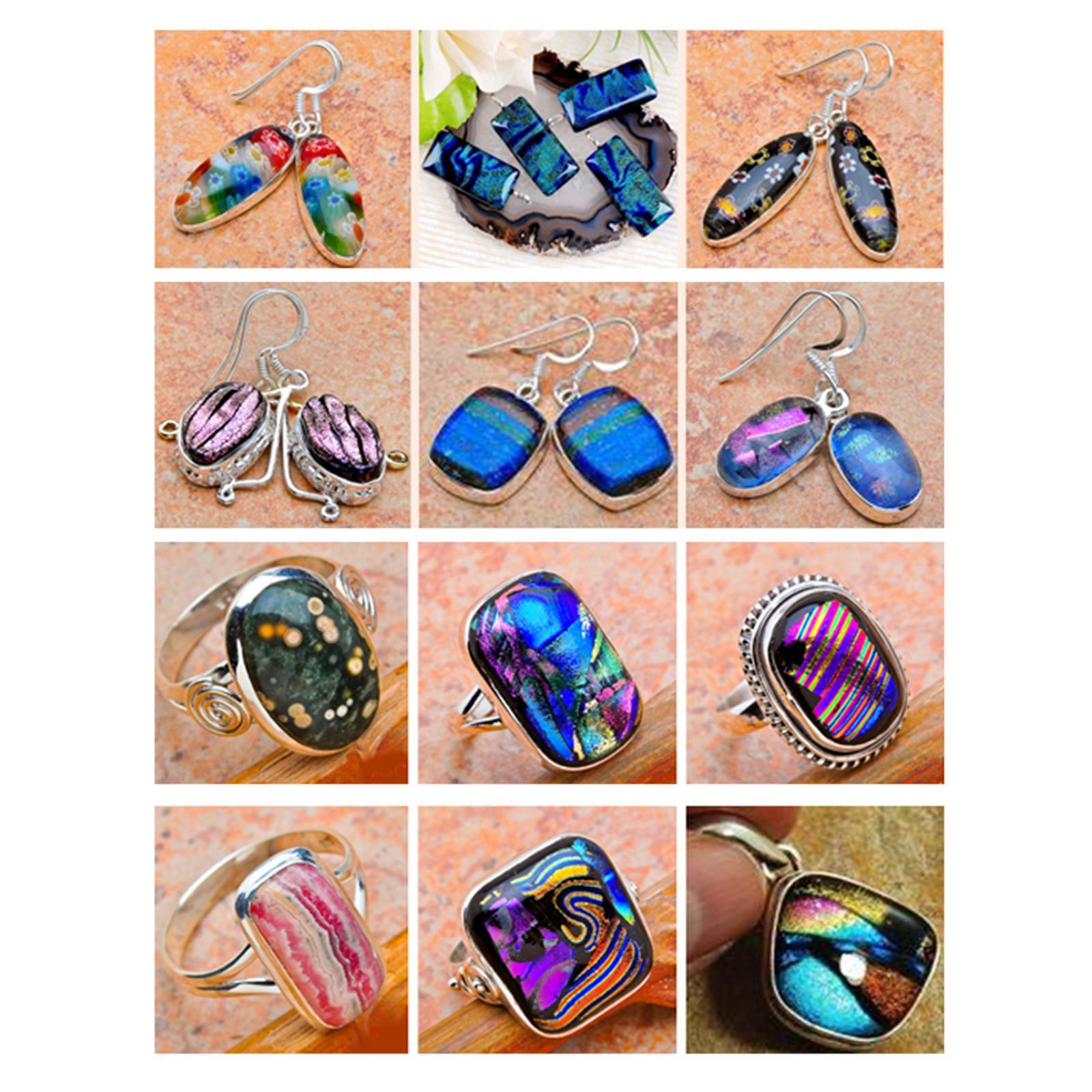 10-Pieces Electric Microwave Kiln Small Kit for Glass Fusing Kiln Supplies Molds for Microwave Home Use DIY Glass Art Craft Jewelry Fused Kiln