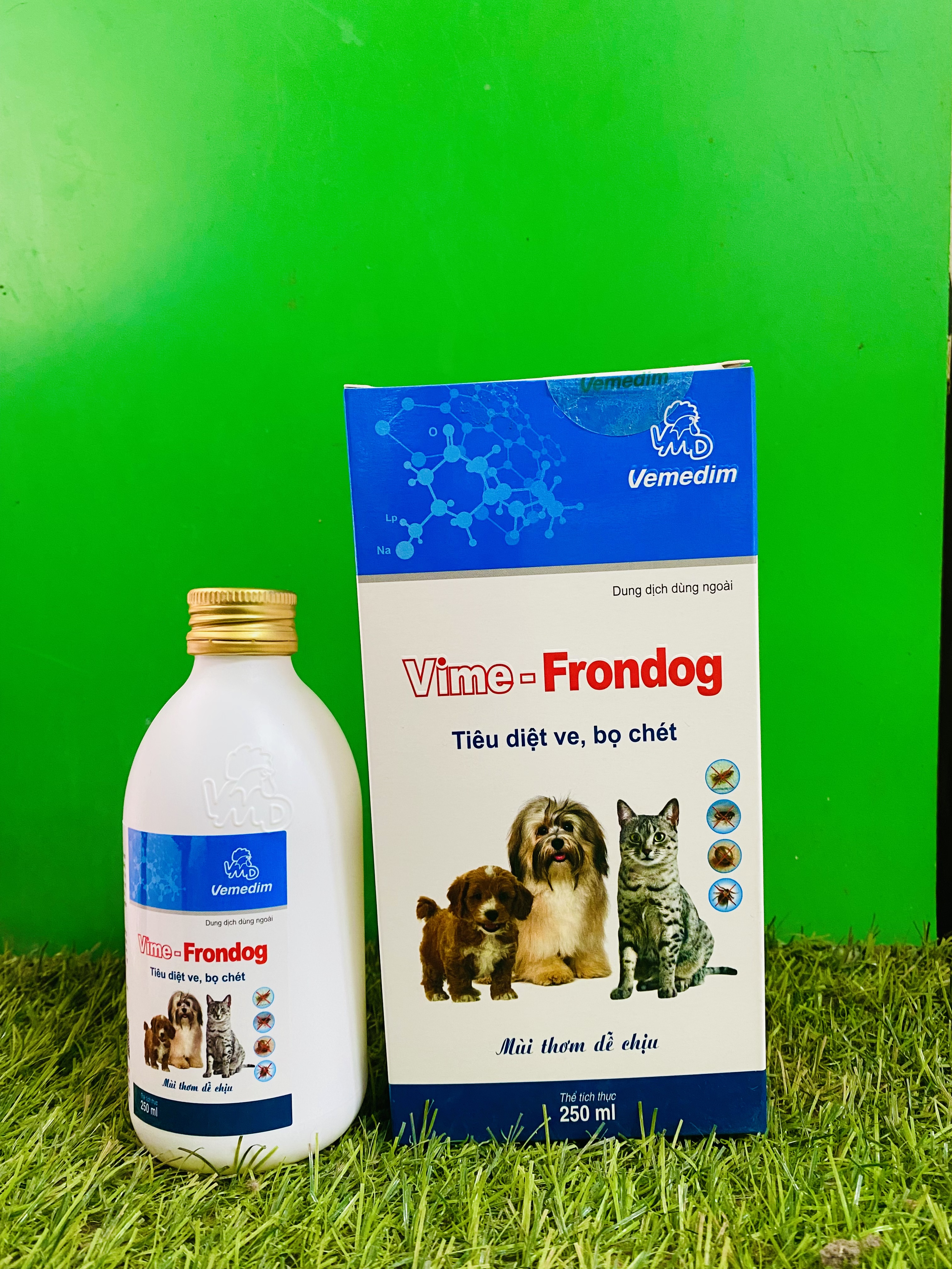 Vime- Frondog 250 ml - Th.uốc Xịt T.rị Ve, Bọ Chét Cho Chó Mèo