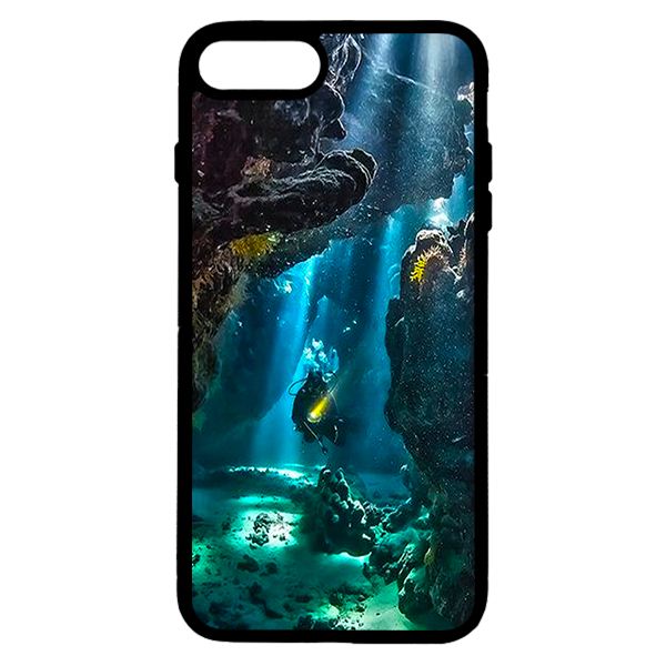 Ốp lưng cho điện thoại Iphone 7 Plus biển và cá   - Hàng chính hãng