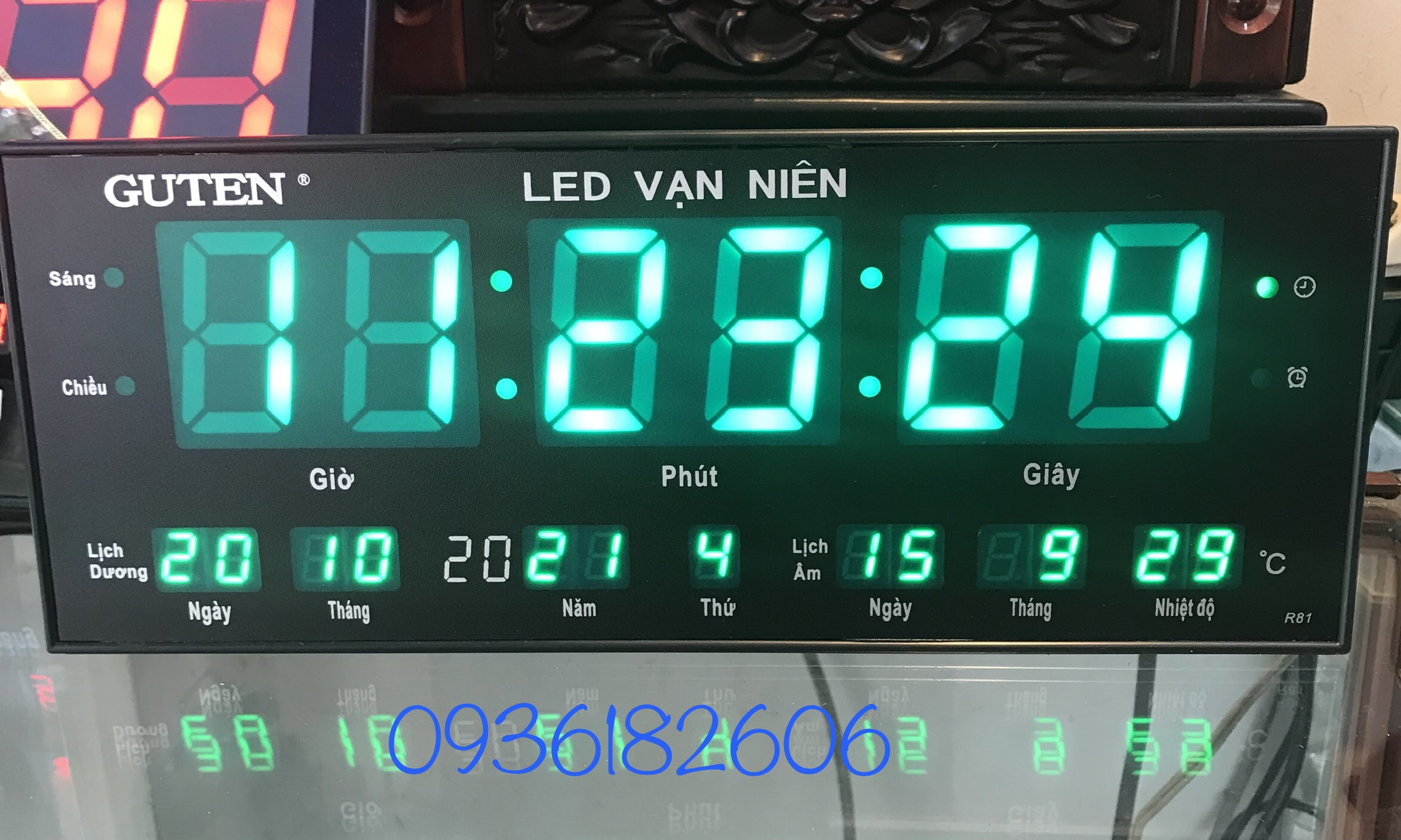 Đồng hồ led vạn niên Guten