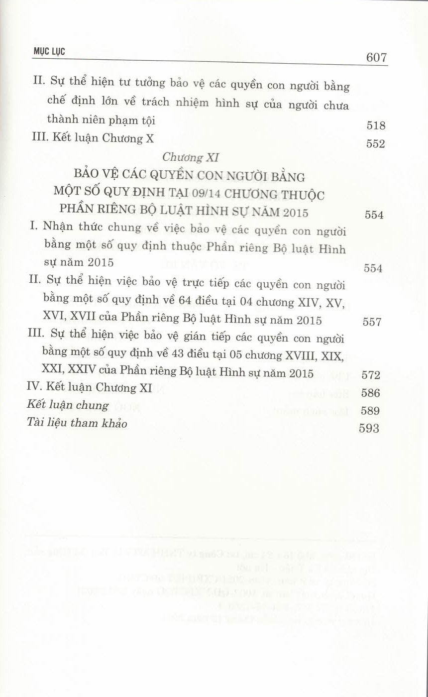 Bảo Vệ Các Quyền Con Người Bằng Pháp Luật Hình Sự Thực Định Việt Nam (Sách chuyên khảo)