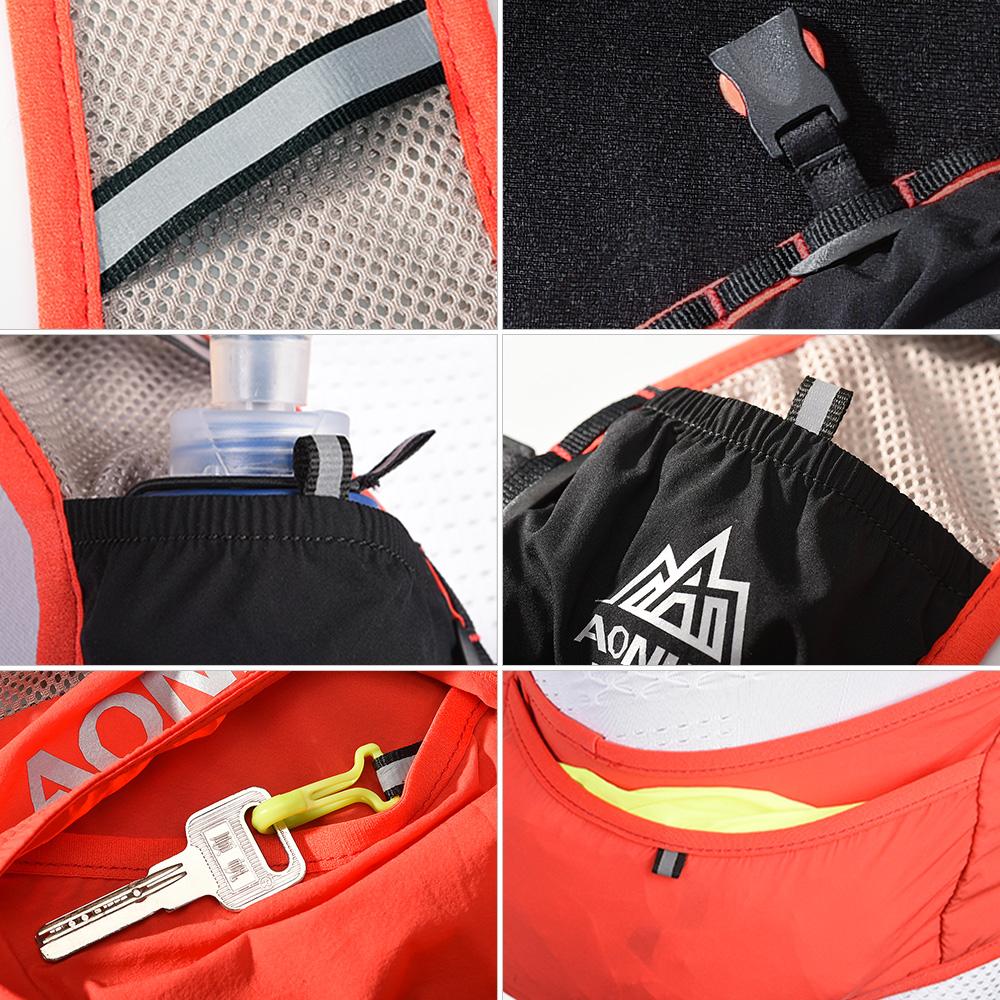 Áo vest lưới thoáng khí kết hợp túi đựng dành cho chạy bộ đi xe đạp ngoài trời