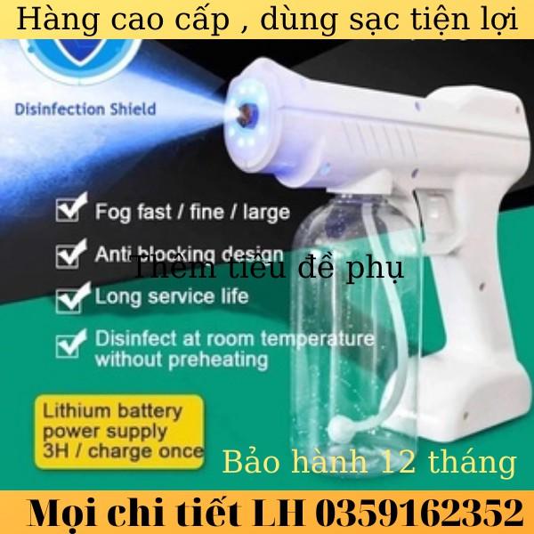 {Loại 8 Led Máy Xịt Khử Khuẩn Cầm Tay Chống Dịch Tiện Lợi Bảo Hành 12 Tháng