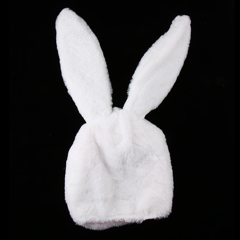 Plush Fun Long Ears Plush Cartoon Rabbit Animal Hat Party Costume Fancy Dress Holiday Photo Prop