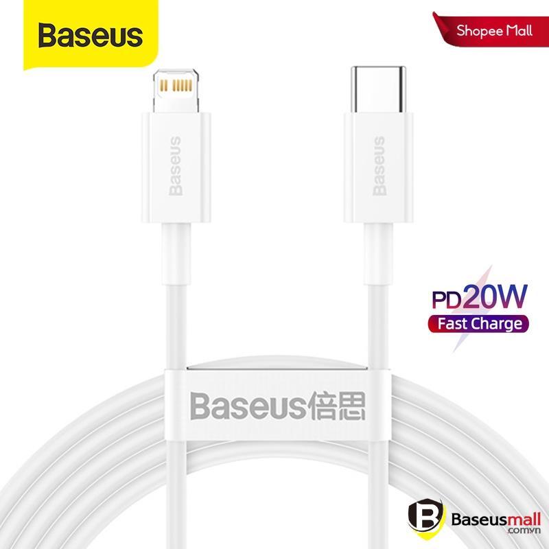 Baseus -BaseusMall VN Cáp sạc nhanh siêu bền C to iPhone Baseus Superior Series PD 20W (Hàng chính hãng)