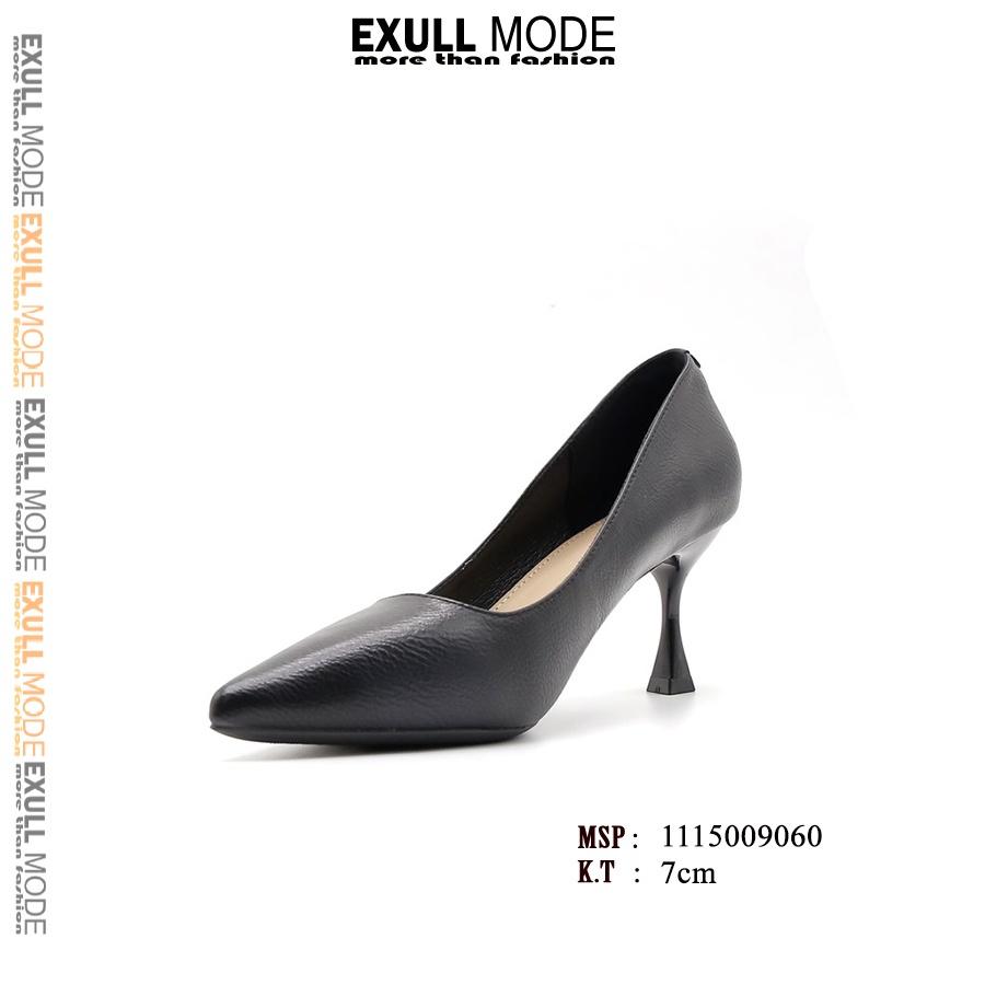 Giày cao gót nữ dáng đẹp mũi nhọn cao 7 phân, chất liệu da mềm cao cấp chính hãng Exull Mode 11150090