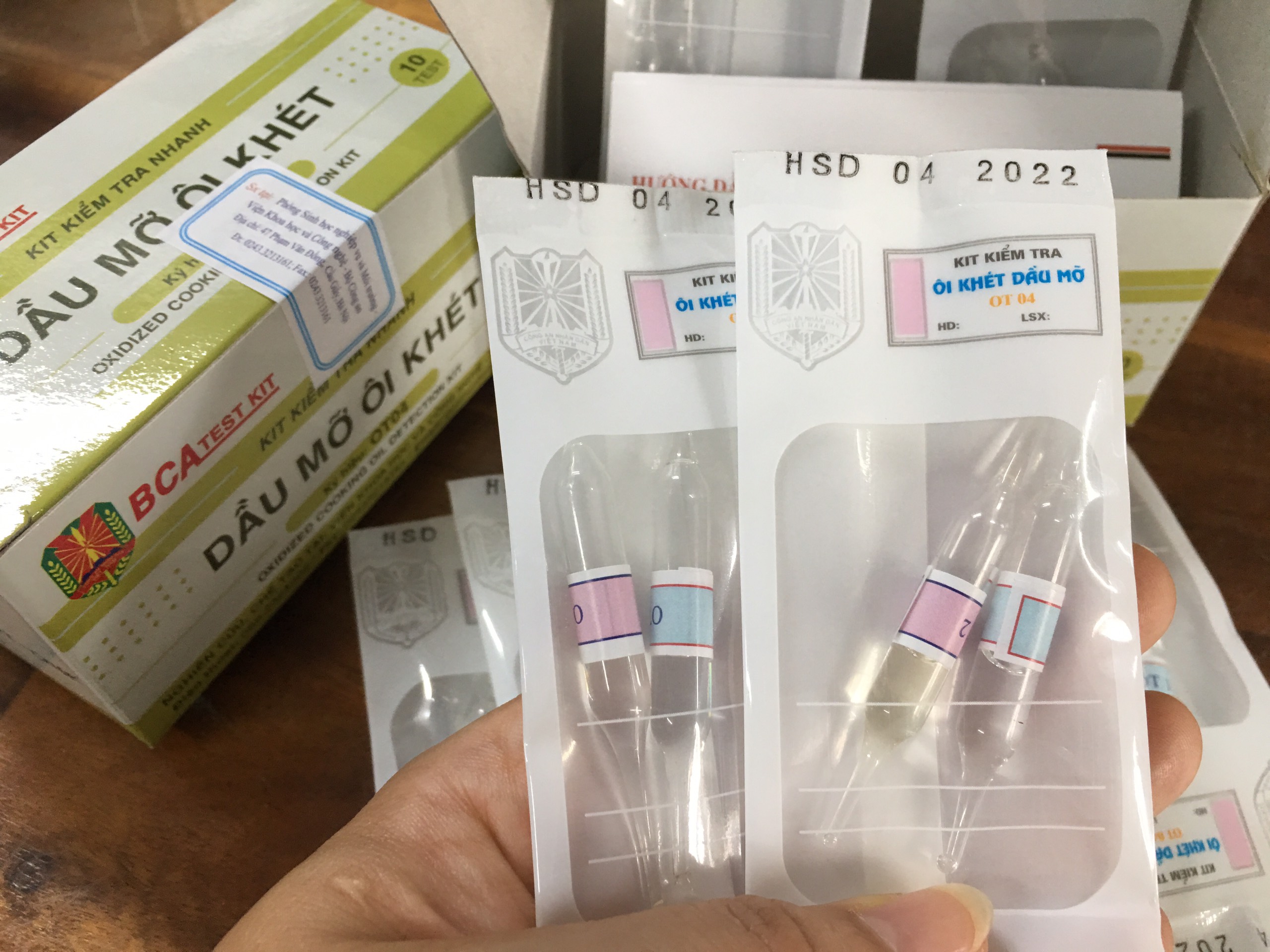 Kit Kiểm Tra Nhanh Ôi Khét Dầu Mỡ