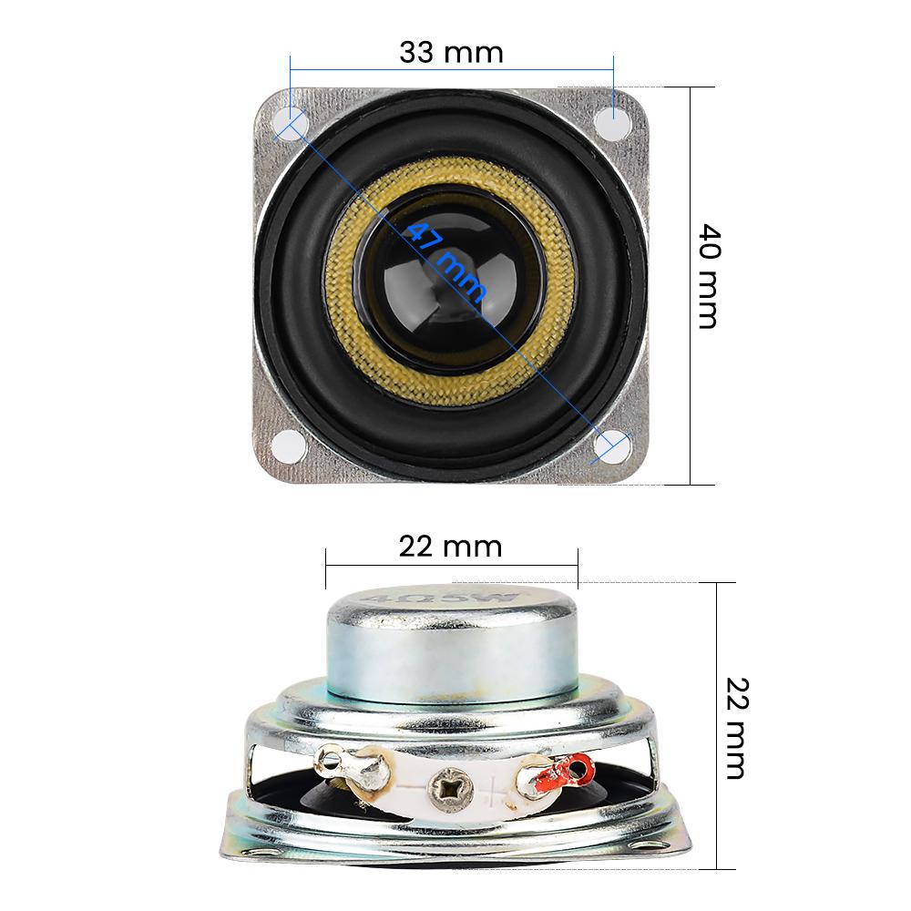 Aiyima 2pcs loa toàn diện 40mm 4 8 ohm 5W loa bluetooth khuếch đại nhà hát nhà Color: 8 Ohm speaker