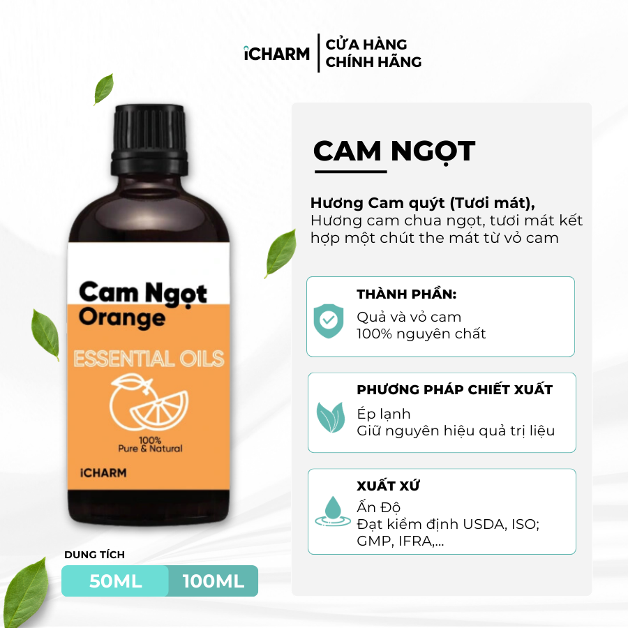 Tinh dầu xông phòng - Tinh dầu thiên nhiên nguyên chất, đuổi muỗi iCHARM
