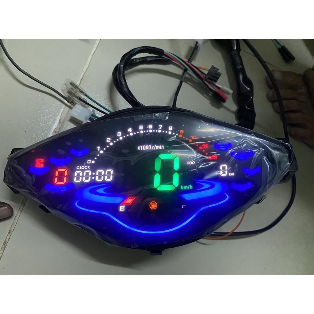 Đồng hồ điện tử LCD mẫu 2022 dành cho Wave A/Rs/S 100 hoặc Wave A 110 làm dây sẵn xài như Zin