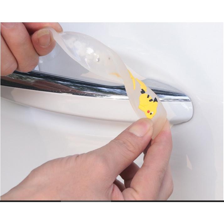 Bộ 4 miếng dán chống trầy xước cửa xe hơi- Hoàng Đông Shop
