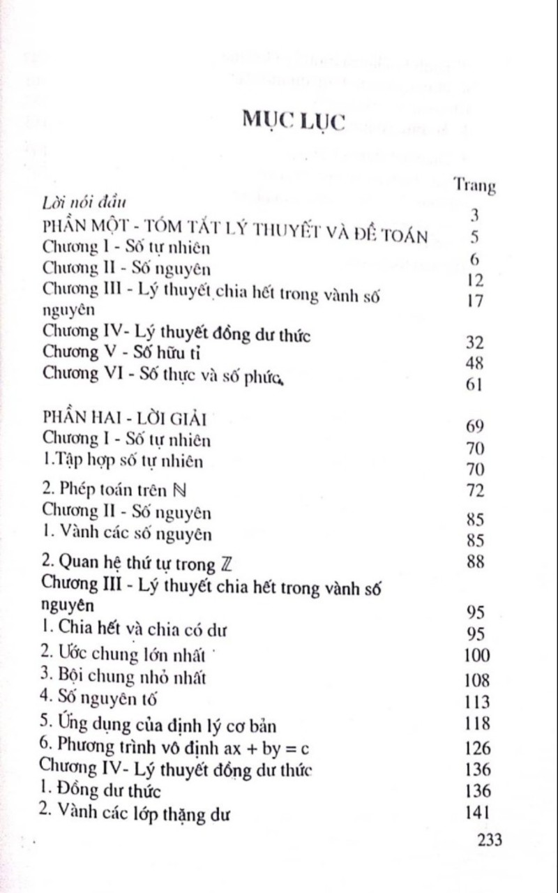 Bài Tập Số Học ( Dùng Cho Các Trường Cao Đẳng Sư Phạm Và Đại Học Sư Phạm)