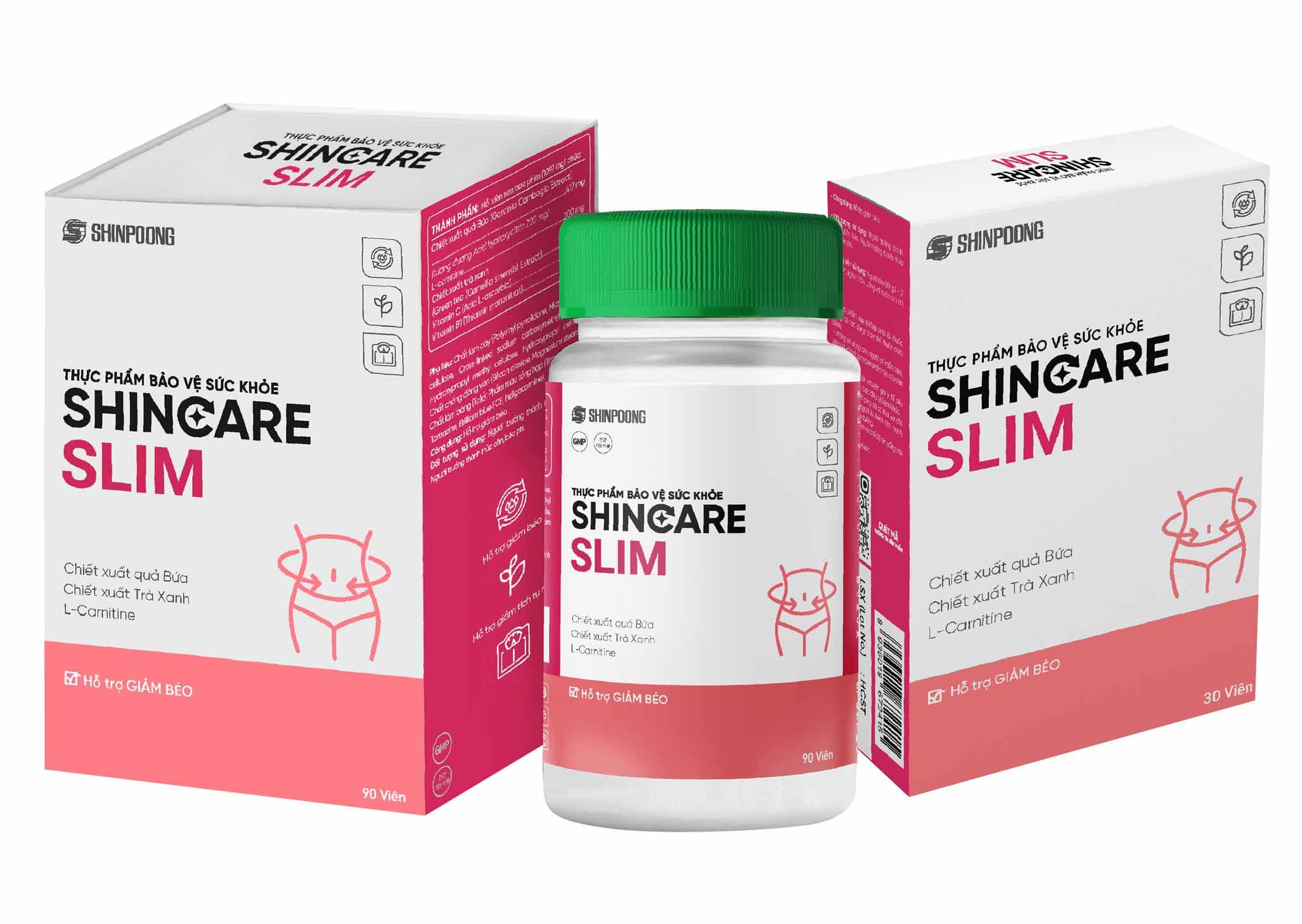 Viên uống Shincare Slim - Hỗ trợ giảm hấp thu chất béo, kiểm soát cân nặng - Hộp 90 viên
