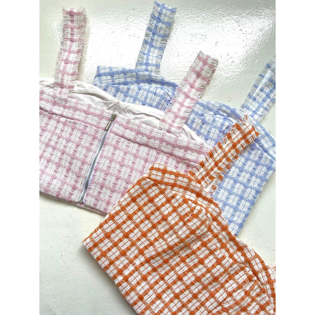 RECHIC Áo Kiểu Dory dáng croptop hai dây trẻ trung nữ tính phù hợp đi dạo phố