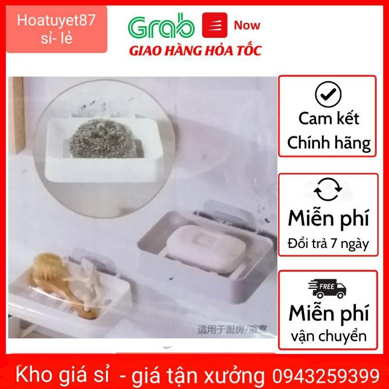 Khay - kệ đựng xà phòng có miếng dán