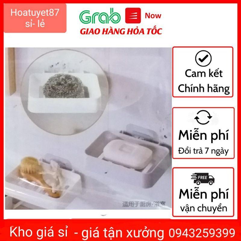Khay - kệ đựng xà phòng có miếng dán
