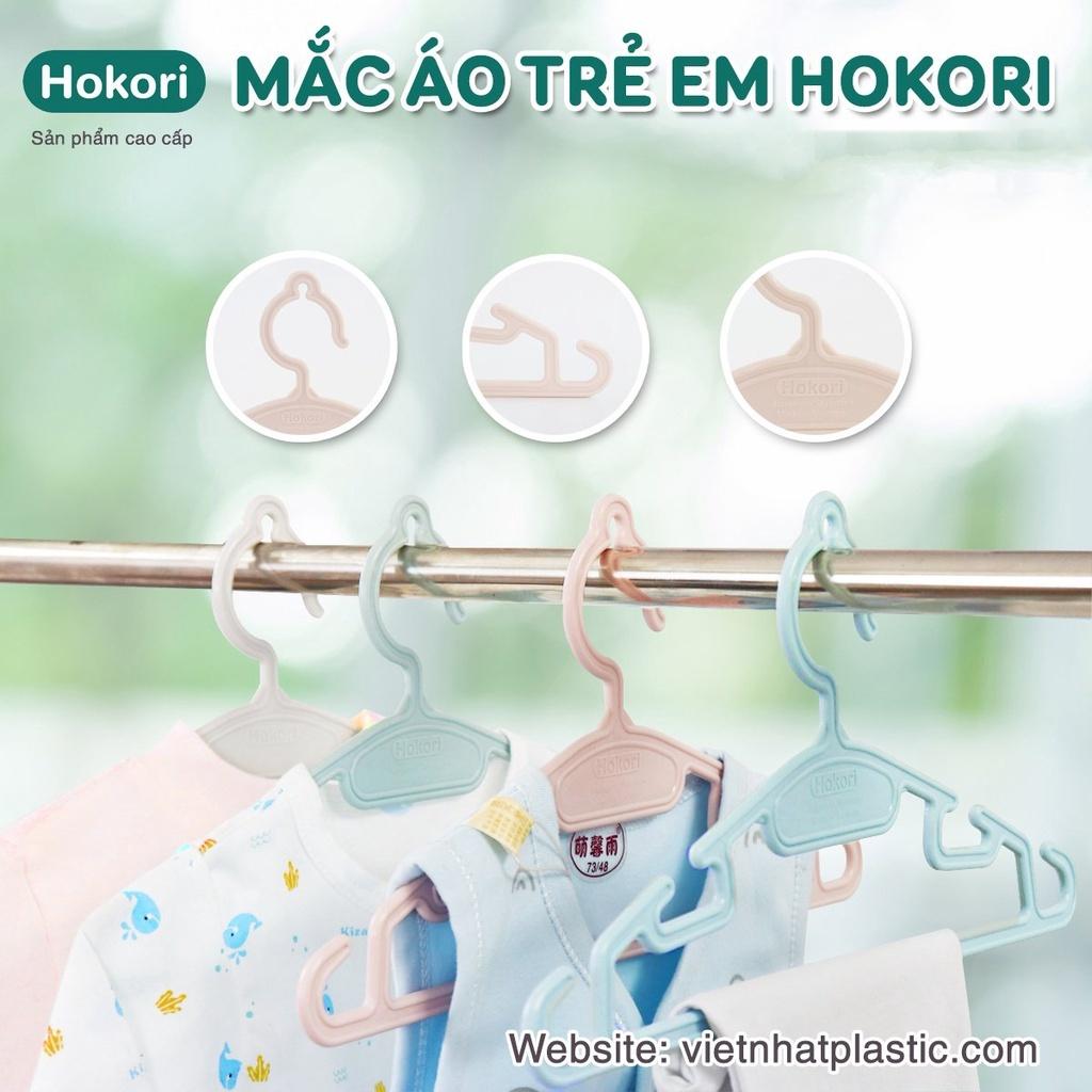 Set 10 móc quần áo trẻ em Hokori Việt Nhật. Móc treo quần áo