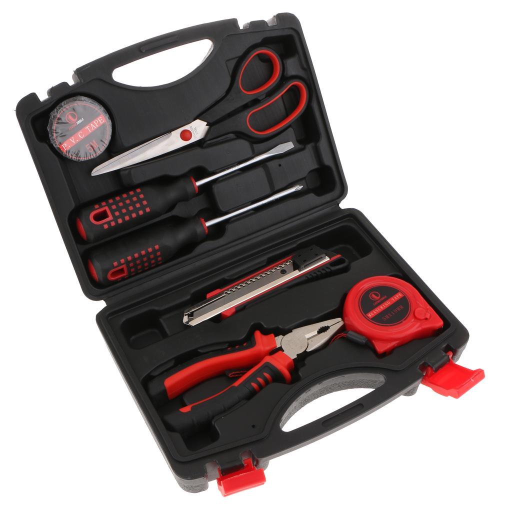 9 PCS Basic Portable Toolbox Kit Repair Home Electrician Tool Generic