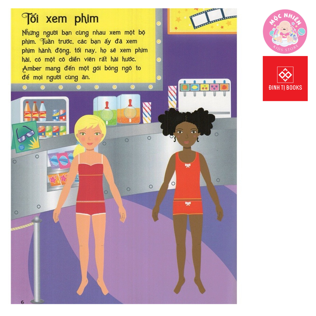 Sách Sticker Bóc Dán Quần Áo Búp Bê Cho Bé Gái - Sticker Dolly Dressing - Đinh Tị