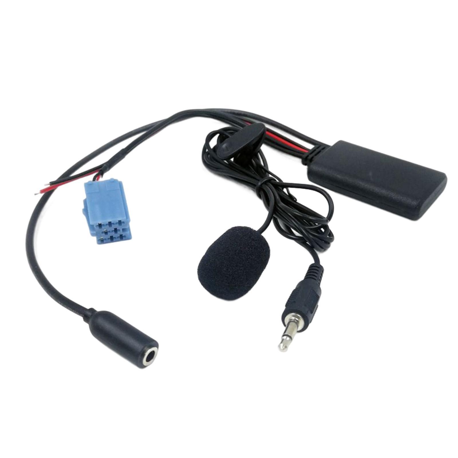 Bluetooth 5.0 AUX in Cable with Mic, Car Radio Cable for Blaupunkt Radio for Audi