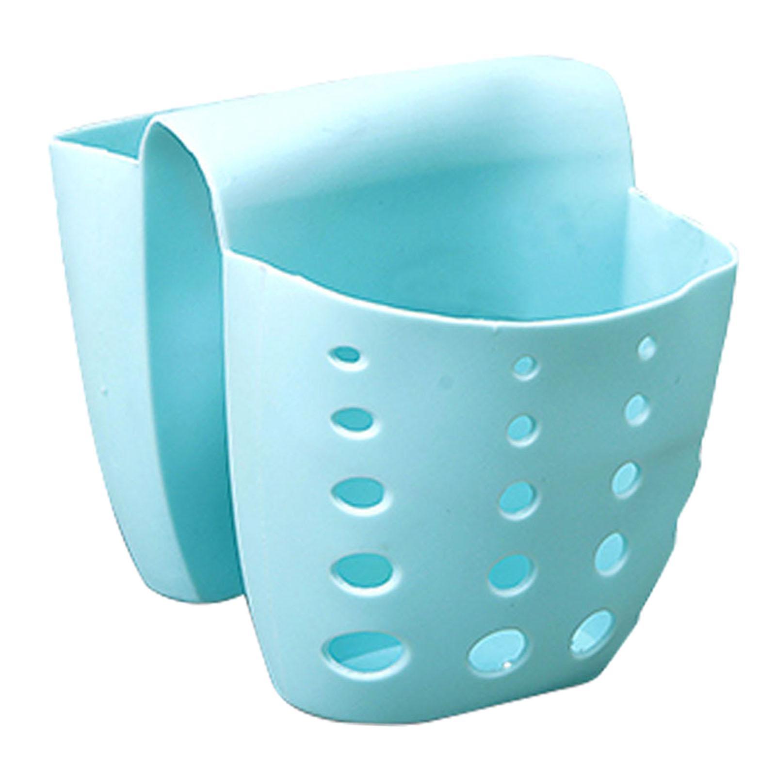 Kitchen Sink Sponge Holder Soap Caddy Organizer Blue