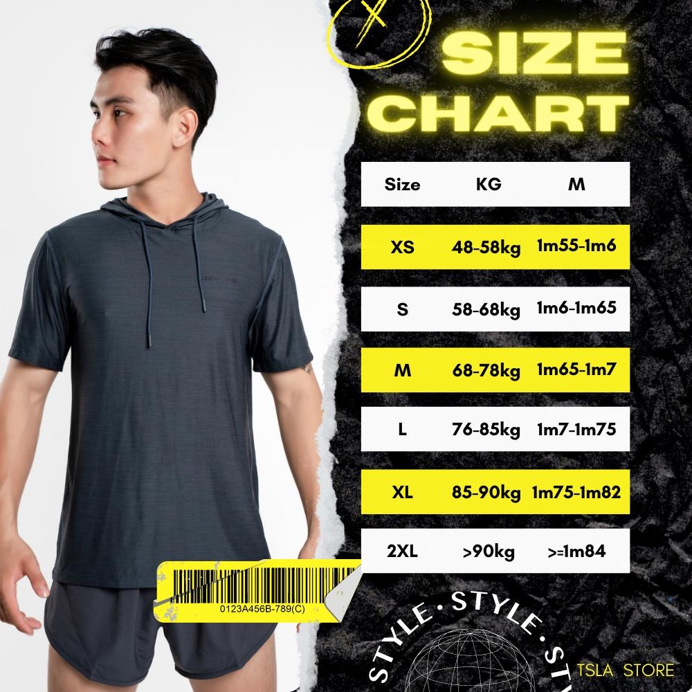 Áo hoodie nam ngắn tay thể thao TSLA form oversize chất thun co giãn kháng khuẩn chống UV tập gym đá bóng TSO2028