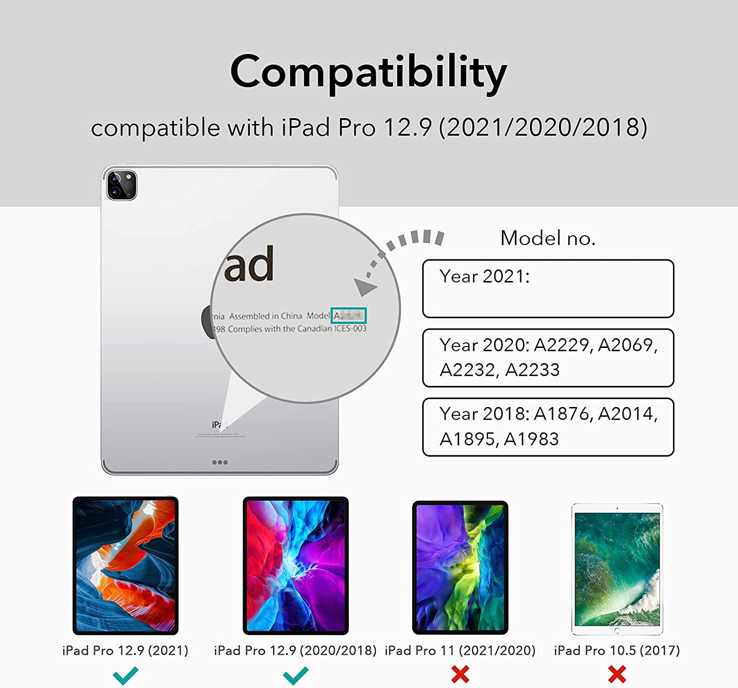 Bao Da Dành Cho iPad Pro 11 inch 2021/2022 và iPad Pro 12.9 inch 2021/2022 ESR Rebound Magnetic Slim Case - Hàng Nhập Khẩu