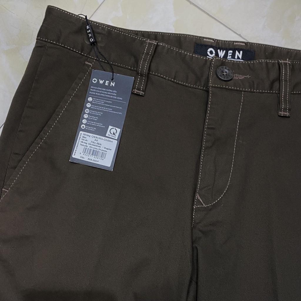 OWEN - Quần kaki Owen màu nâu đậm 81004 - Quần kaki nam