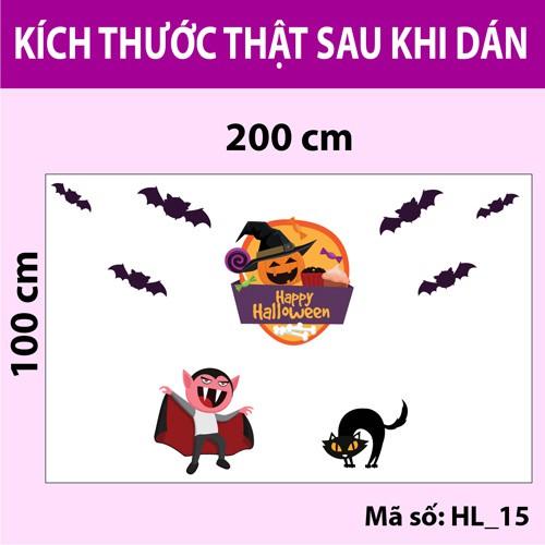 Decal trang trí Halloween 2020 cùng với các nhân vật rùng rợn