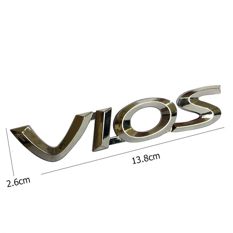 Tem Logo Nổi VIOS Dán Trang Trí Xe