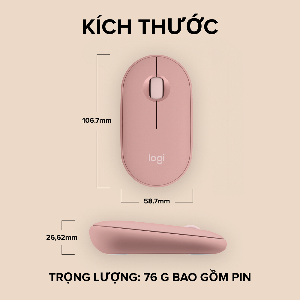 Combo Bàn phím và chuột Bluetooth Logitech K380s + M350s - Easy-Switch, Slient - Hàng Chính Hãng - Bảo Hành 12 Tháng