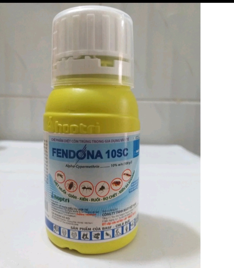 Thuốc diệt muỗi, gián, kiến, ruồi, bọ chét, kiến ba khoang Fendona 10SC CHAI 50 ml -KHÔNG MÙI AN TOÀN- TẶNG KÈM BÌNH XỊT 500ML
