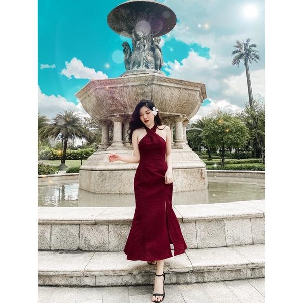 Lilac Dress | Đầm cổ yếm ôm body xẻ tà Story.clothes thời trang nữ