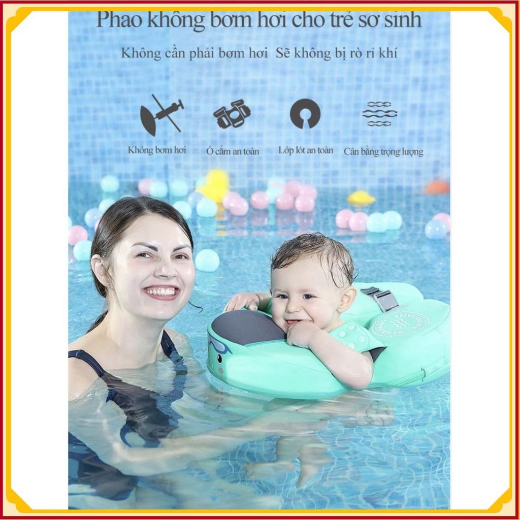 Phao Bơi Lội Không Cần Bơm Hơi MAMBOBABY chống sặc nước cho trẻ - AsiaMart
