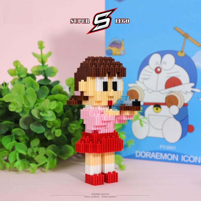  Bộ đồ chơi lắp ráp 3D hình các nhân vật hoạt hình Doraemon,Nobita,Chaien,Xuka,Xeko,Doremi...