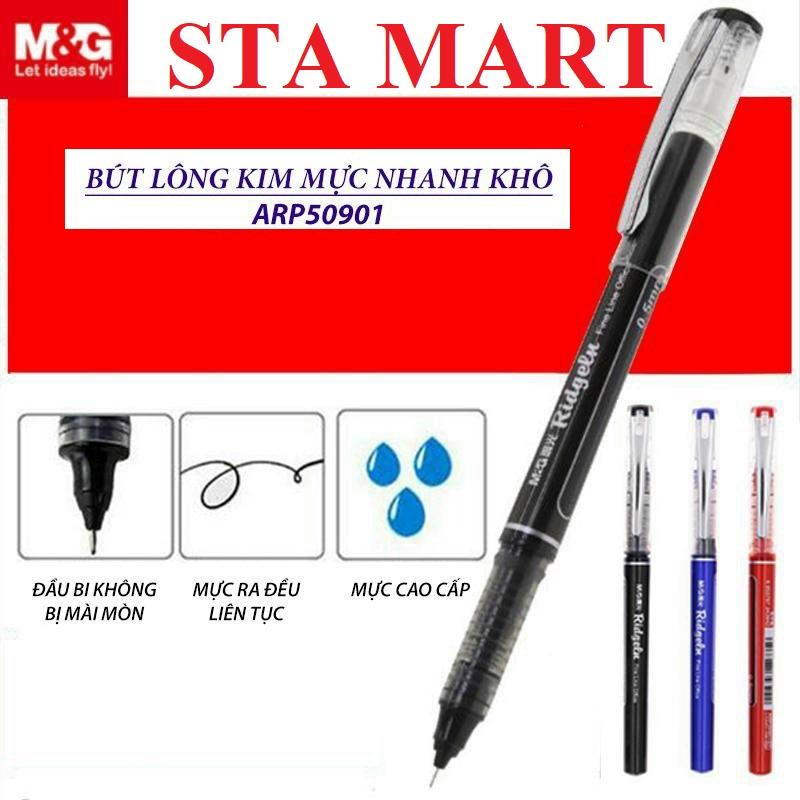 Bút viết tay trái - Bút lông kim / Bút Gel siêu nhanh khô M&G ARP50901 0.5mm