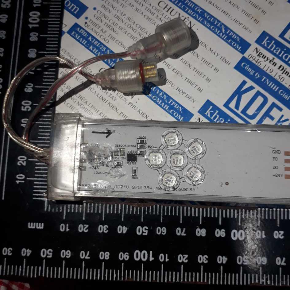Led thanh nhôm ngoài trời FULL màu KDE6, 24V, 1m, 4cm kde2689
