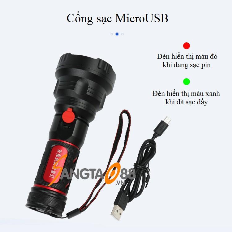 Đèn pin siêu sáng công suất lớn X16 ( Tản nhiệt cực tốt )