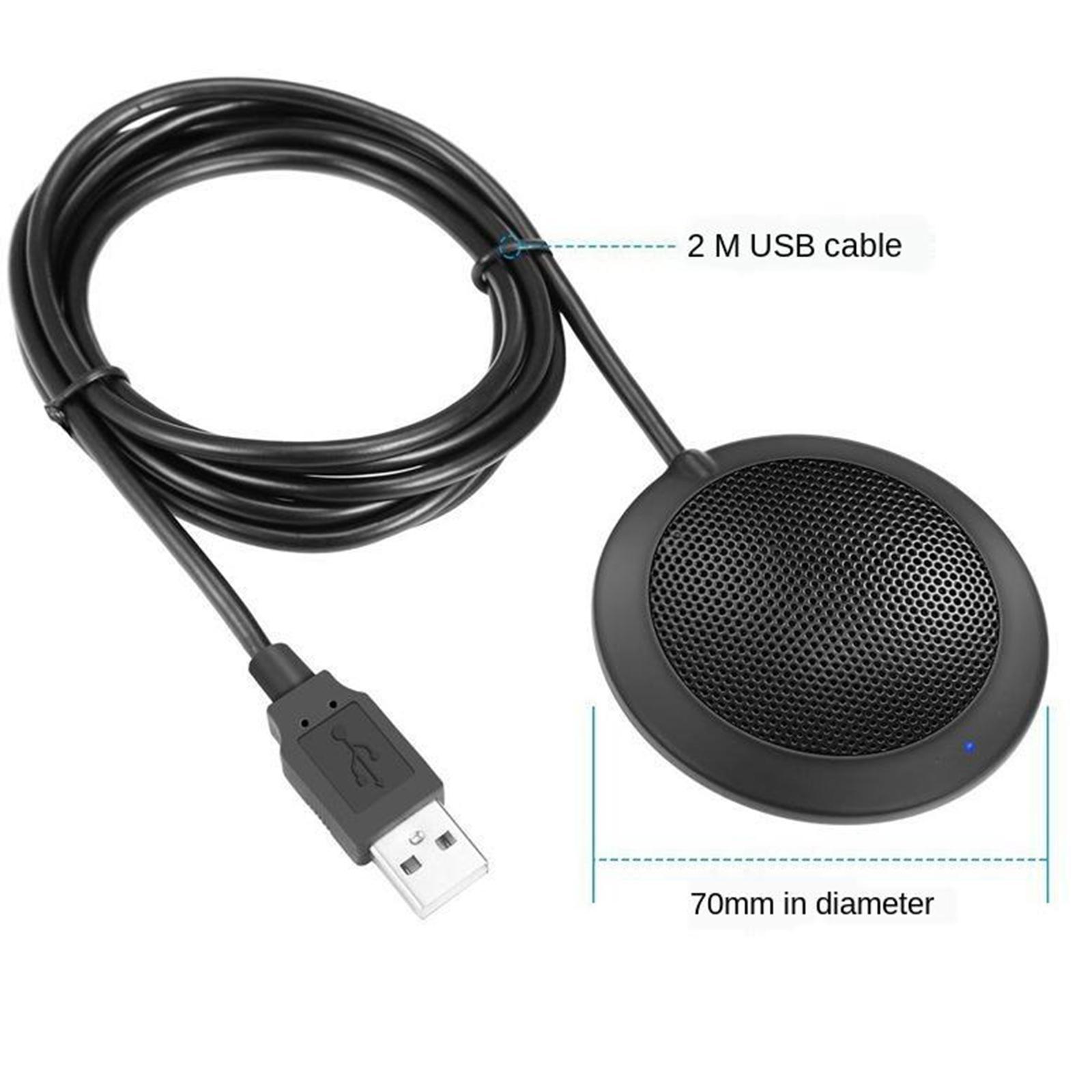 Omni-Directional 360° Conference Microphone USB for Desktop Conference