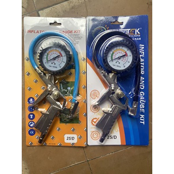 Đầu vòi bơm ô tô - xe máy -kiêm đồng hồ đo áp suất lốp hàng xịn