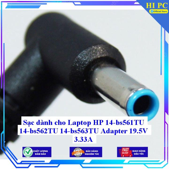 Sạc dành cho Laptop HP 14-bs561TU 14-bs562TU 14-bs563TU Adapter 19.5V 3.33A - Hàng Nhập khẩu