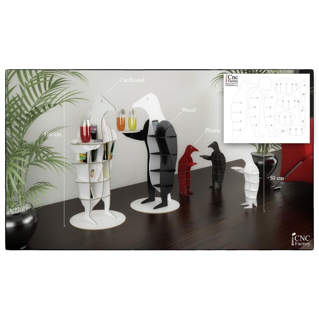 Kệ để đồ trang trí hình chim cánh cụt