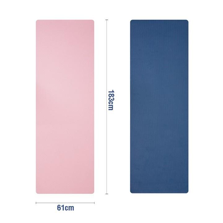 Thảm tập yoga, tập gym 2 lớp 6mm chống trơn trượt cao cấp siêu bền siêu đẹp