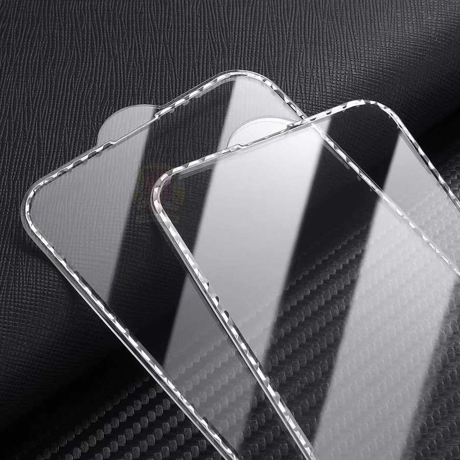 Kính Cường Lực Viền Tinh Thể Kim Cương Lấp Lánh dành cho iPhone 13 13 Pro 13 Pro Max 13 Mini / 12 12 Pro 12 Pro Max 12 Mini / X XS XR XS Max / 11 11 Pro 11 Pro Max / SE 2020 2022 / 6S 6 7 8 Plus Handtown Hàng Chính Hãng