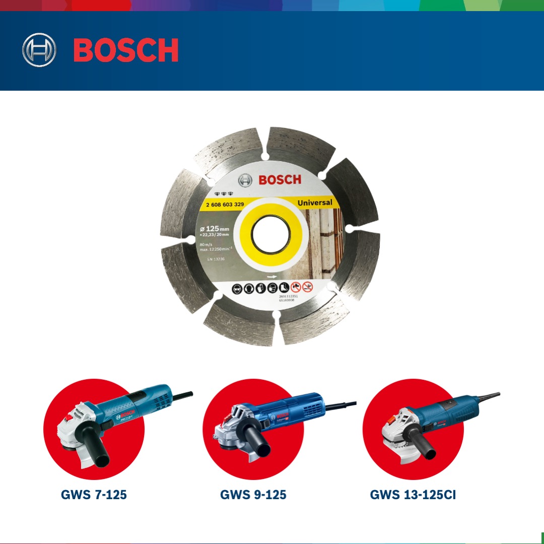 Đĩa cắt kim cương Bosch 125x22.2mm đa năng