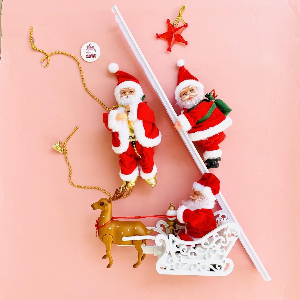 (Kèm Pin) Ông Già Noel Leo Dây - Đồ Chơi Ông Già Noel Phát Nhạc