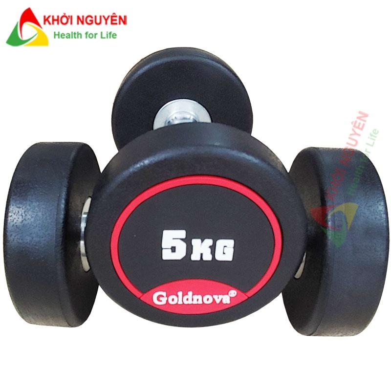 Tạ tay bọc cao su Goldnova loại 7.5kg quả