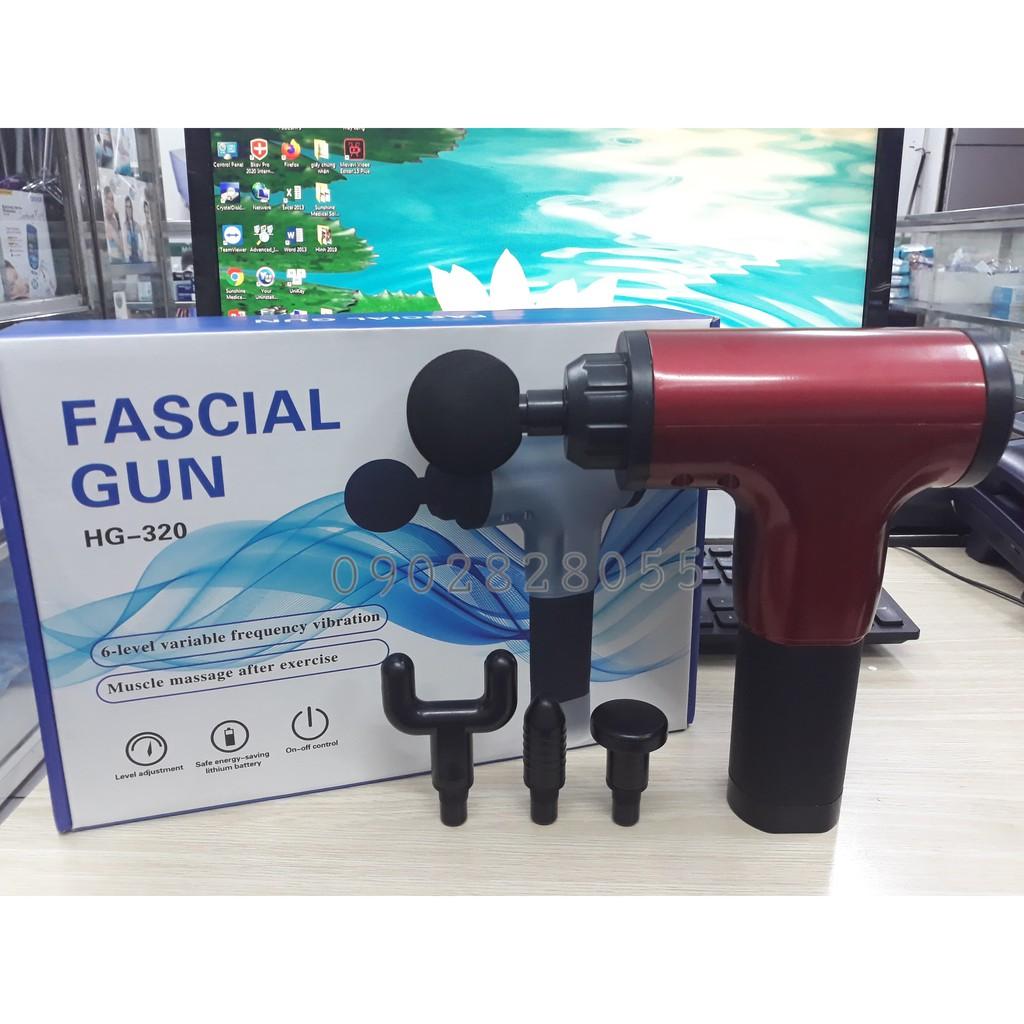 SÚNG MASSAGE CẦM TAY - MÁY MASSAGE CẦM TAY GIÚP GIẢM MỠ, GIÃN CƠ BẮP GIẢM NHỨC MỎI VAI GÁY FASCIAL GUN