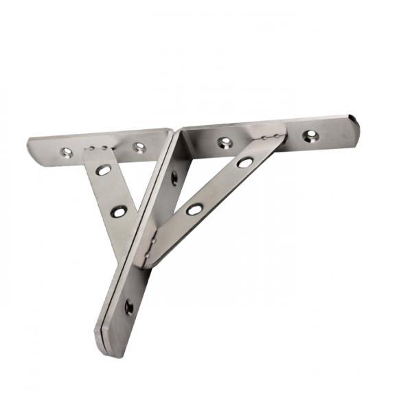 1 Pair Stainless  Shaped Wall Shelf Bracket Rack Support