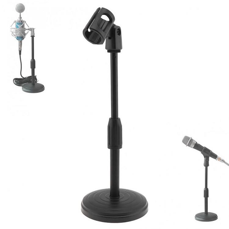 Giá Đỡ Micro Để Bàn, Giá Mic Thu Gọn - Điều Chỉnh Cao Thấp - Micro Cổ Xoay 360 Độ Tiện Lợi